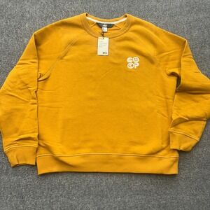 REI Co-op Sweatshirt Medium Crewneck Fleece Pullover Rustic Gold Unisex
